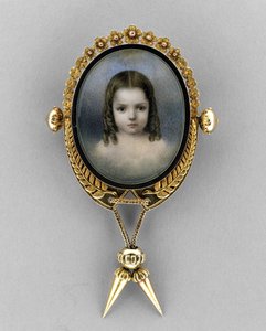 Brooch with Portrait of a Girl by Unbekannt Unbekannt